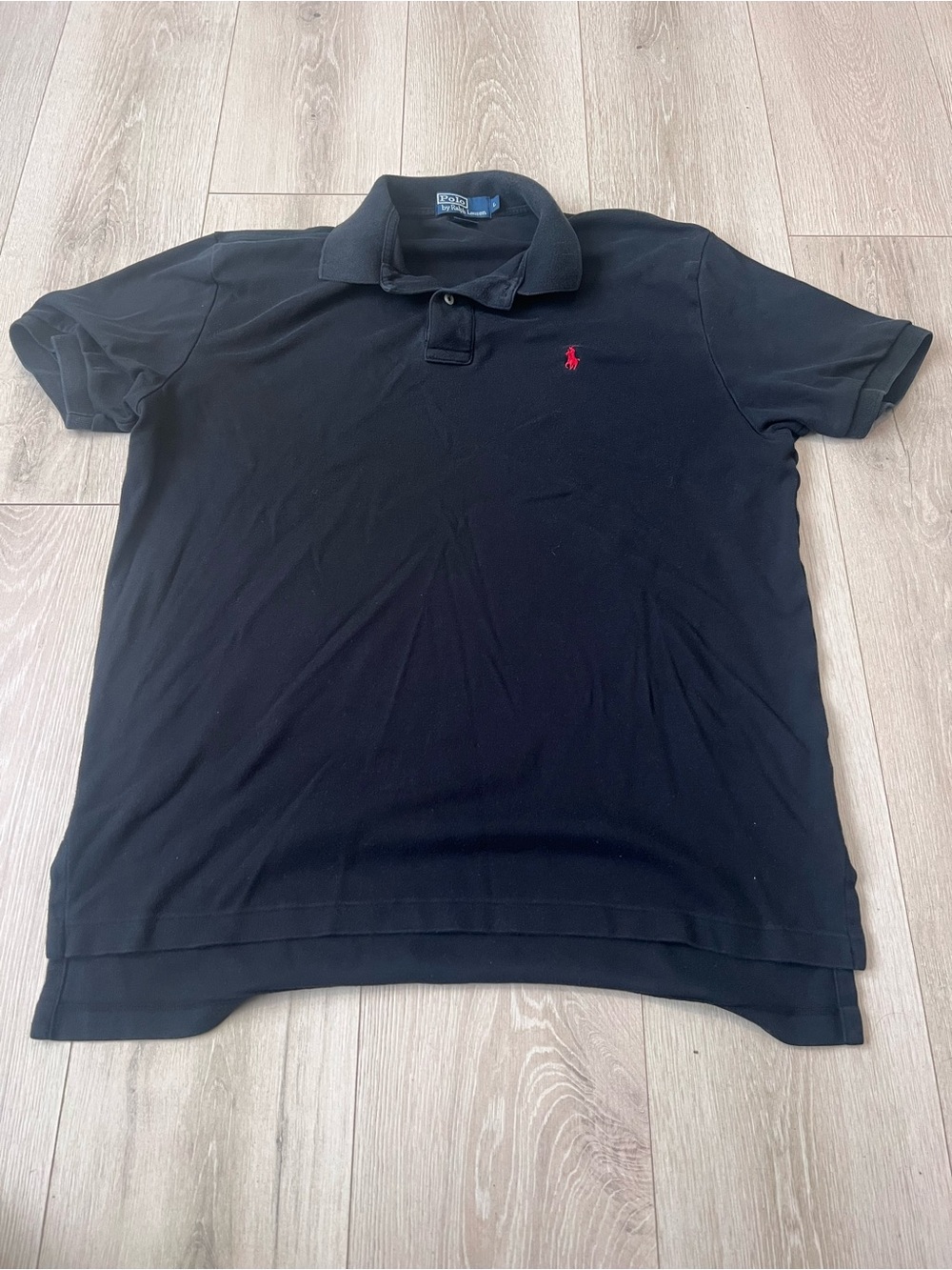 Polo by Ralph Lauren Black Polo with Red Pony Logo